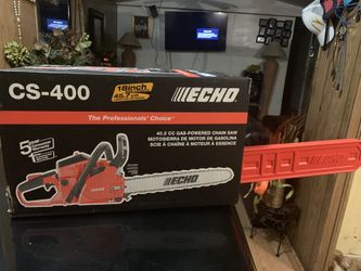 40.2 cc gas-powered chain saw