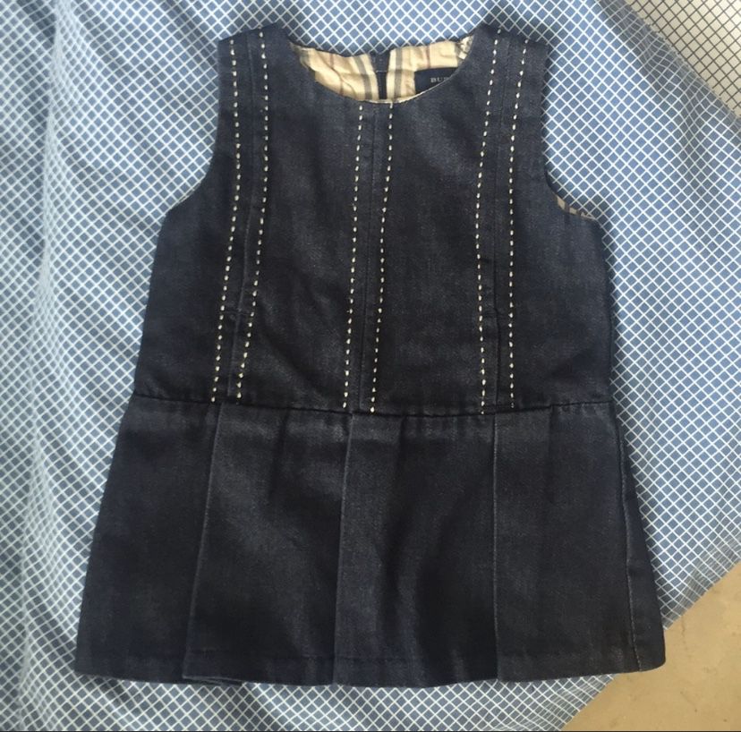 Dress jean Burberry 0 / 3 months denim baby kids girls