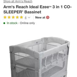 Arms Reach Co-Sleeper Bassinet 3-in-1