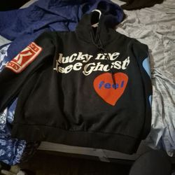 Lucky Me I See Ghost Vintage Hoodie