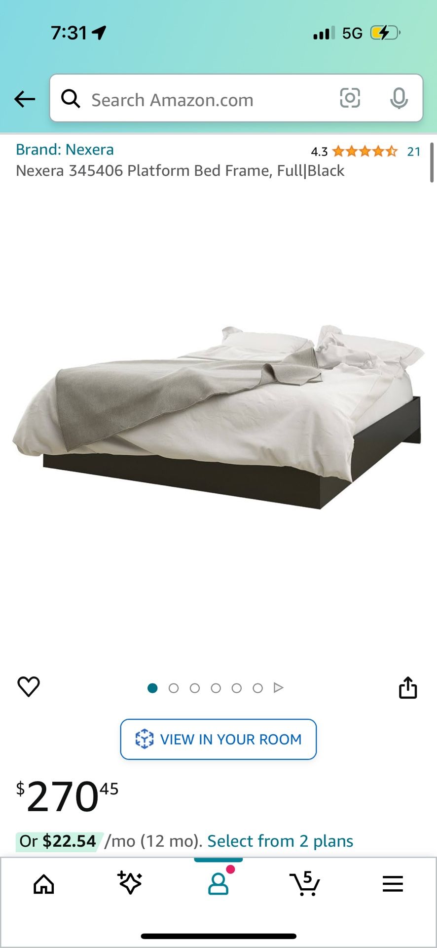 Nexera Floating Bed Frame