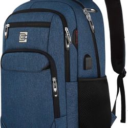 Laptop Backpack,Business Travel Anti Theft Slim Durable Laptops Backpack with USB Charging Port,Water Resistant College Computer Bag for Women & Men F