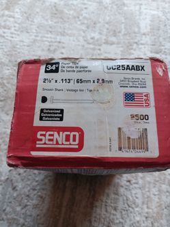 SENCO 2 1/2" x .113" Smooth Shank Galvanized Nails