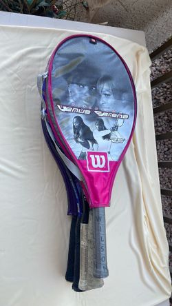 Used tennis rackets