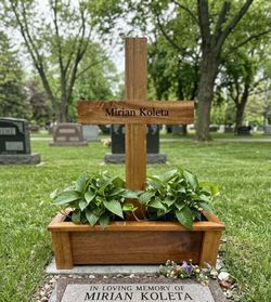 Engraved Memorial Boxes for Cemetery- FREE DELIVERY