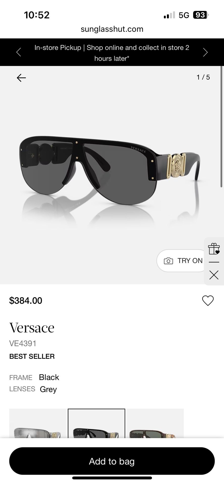 Versace Sunglasses For $50 Cash!!!
