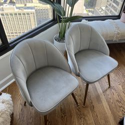 Set Of Velvet Chairs