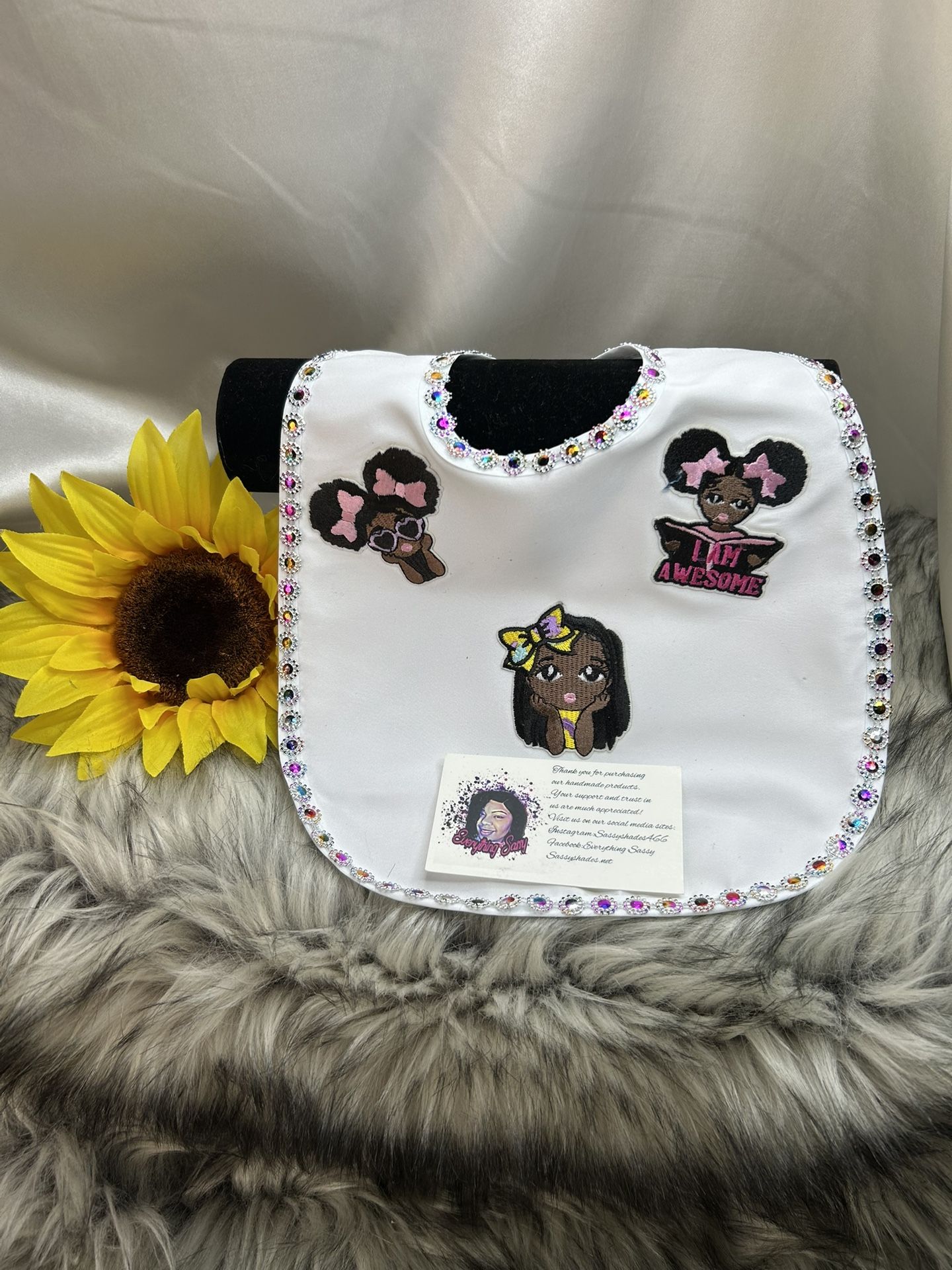 Girls Baby Bib