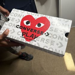 Converse x Comme des Garçons Play Chuck 70 High – Black – Size 7 – NEW