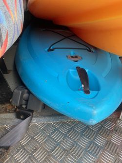 Two kayak and one padle boat