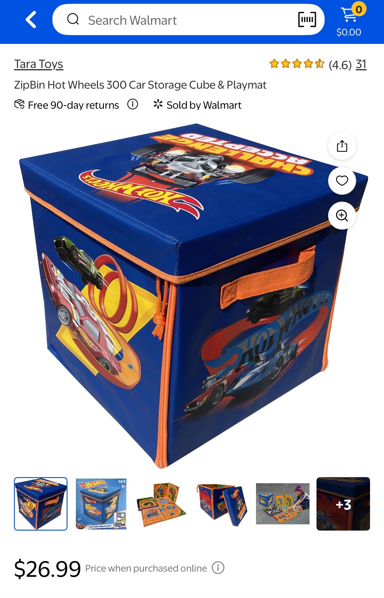 Hotwheels Storage cube