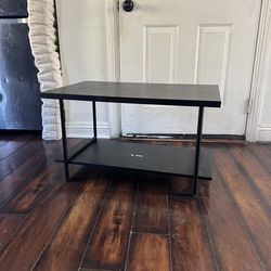 Black Coffee Table w Storage Shelf