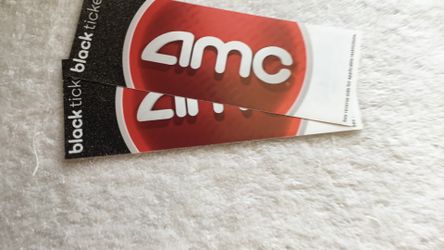 2 BLACK TICKETS FOR AMC MOVIES