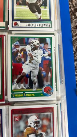 2025 SCORE SHEDEUR SANDERS RC SCORE ANNIVERSARY PARALLEL ROOKIE #2 BROWNS