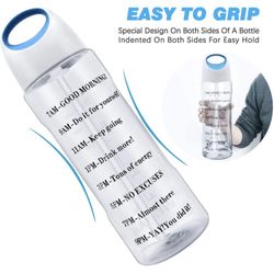 64oz 1/2 Gallon Motivational Water Bottle 