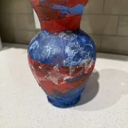American flag vase- 9 inches