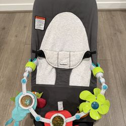 Babybjorn Bouncer - Dark Grey With Toy Bar
