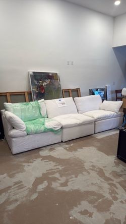 RH cloud Track couch white
