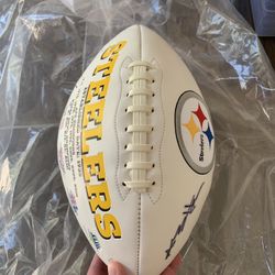 Signed Antonio Brown Steelers Football 