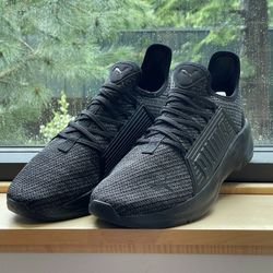 PUMA Softride Premier Slip-on Sneaker - Black Gray Mesh - Size 11 & 13