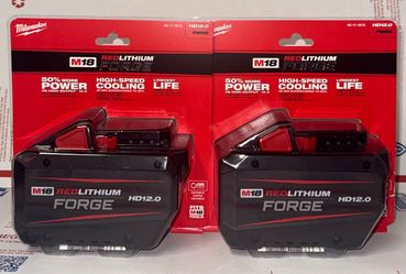 Milwaukee M18 HD12.0 Forge Battery Set of 2! NOT NEGOTIABLE