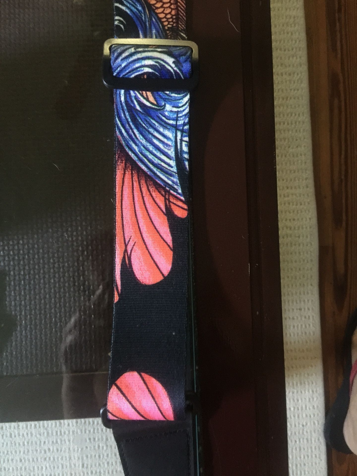 Levy’s Guitar adjustable strap with awesome fish print