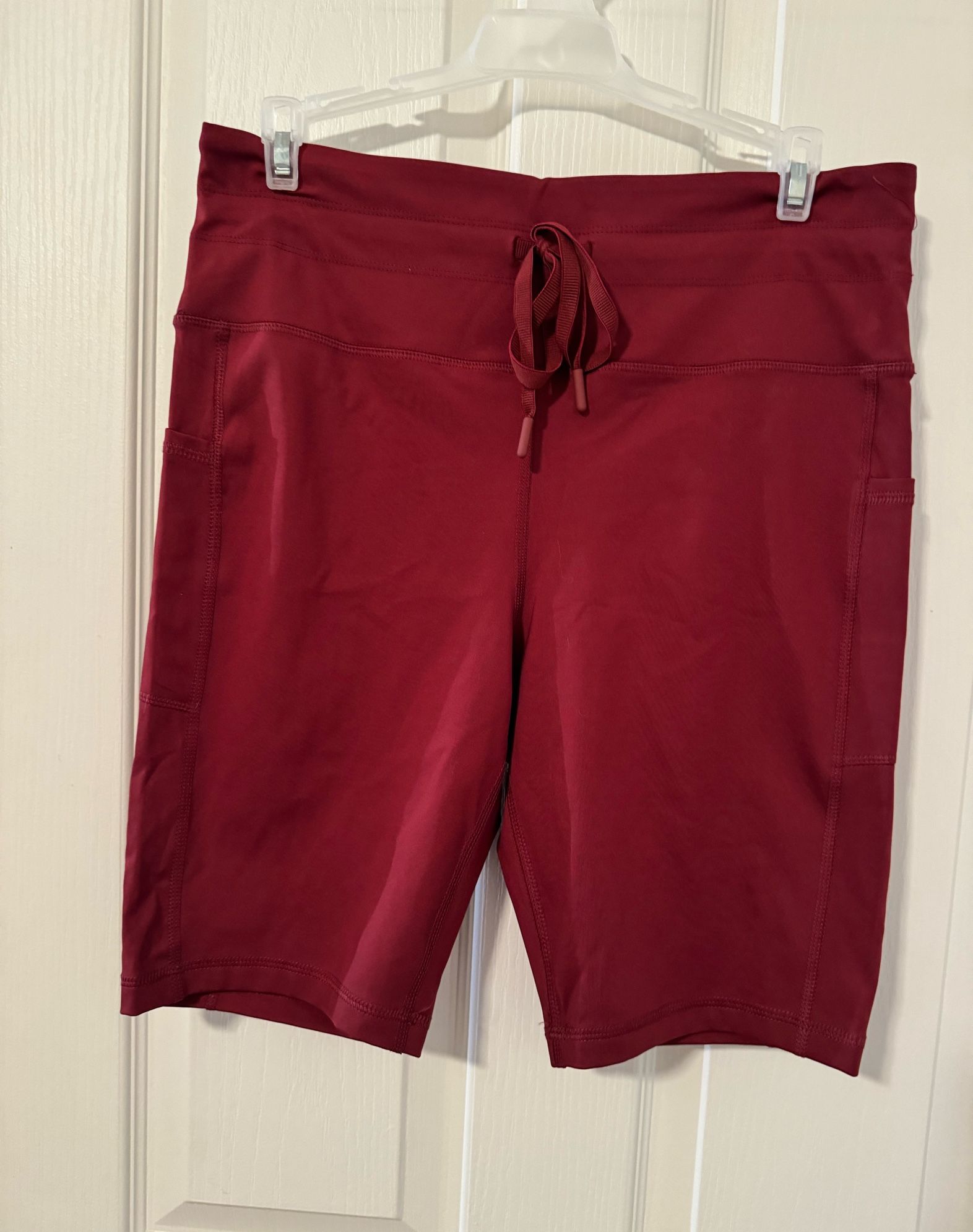 Like New Maroon Spandex Shorts Large