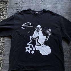 Boxy fit Rare Demon Dolls black and white cotton tee