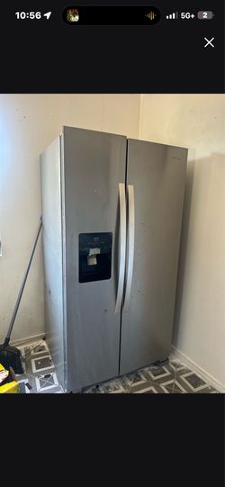 Stainless steel fridge