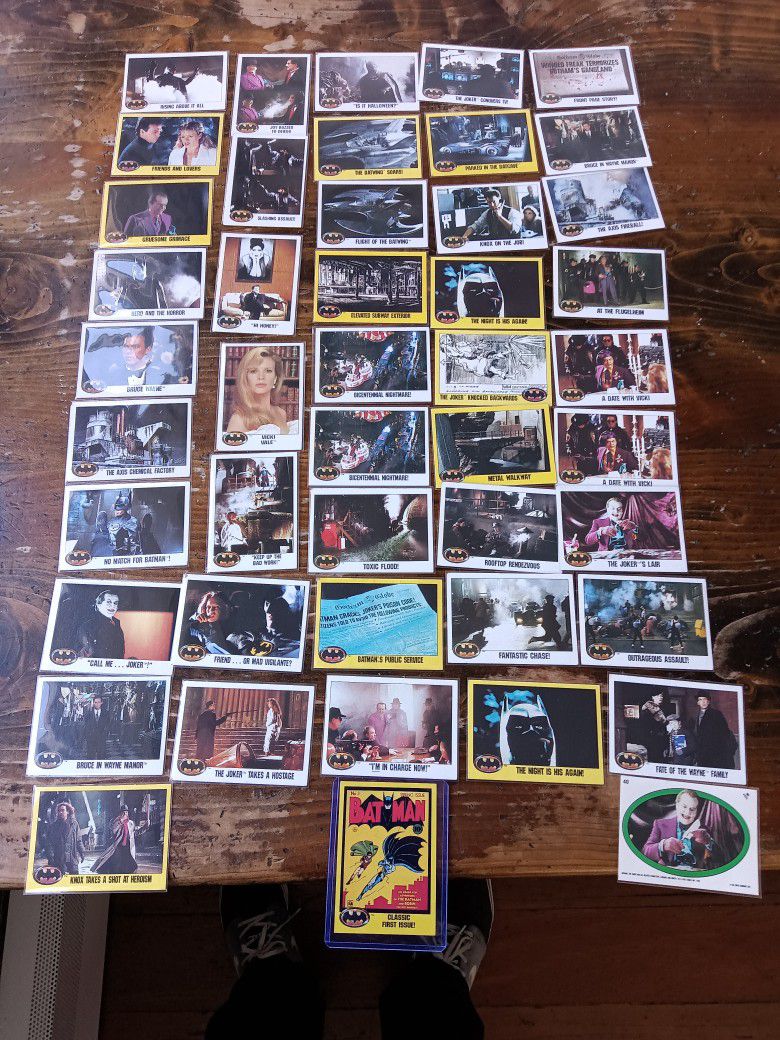 Topps Batman Trading Cards Set.  1989
