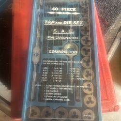 40 Piece S A E Tap And Die Set And  40 Piece Metric  Tap And Die Set