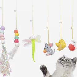 Cat Toys Retractable Hanging Door Cat Toy $5-$10