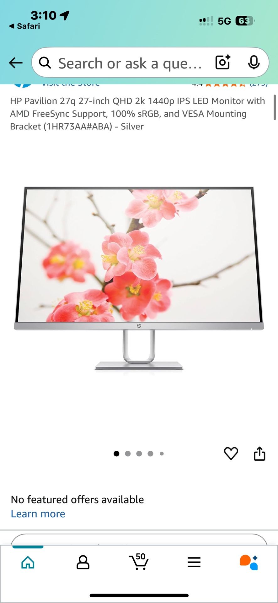 HP - Pavilion 27" IPS LED HD Monitor 