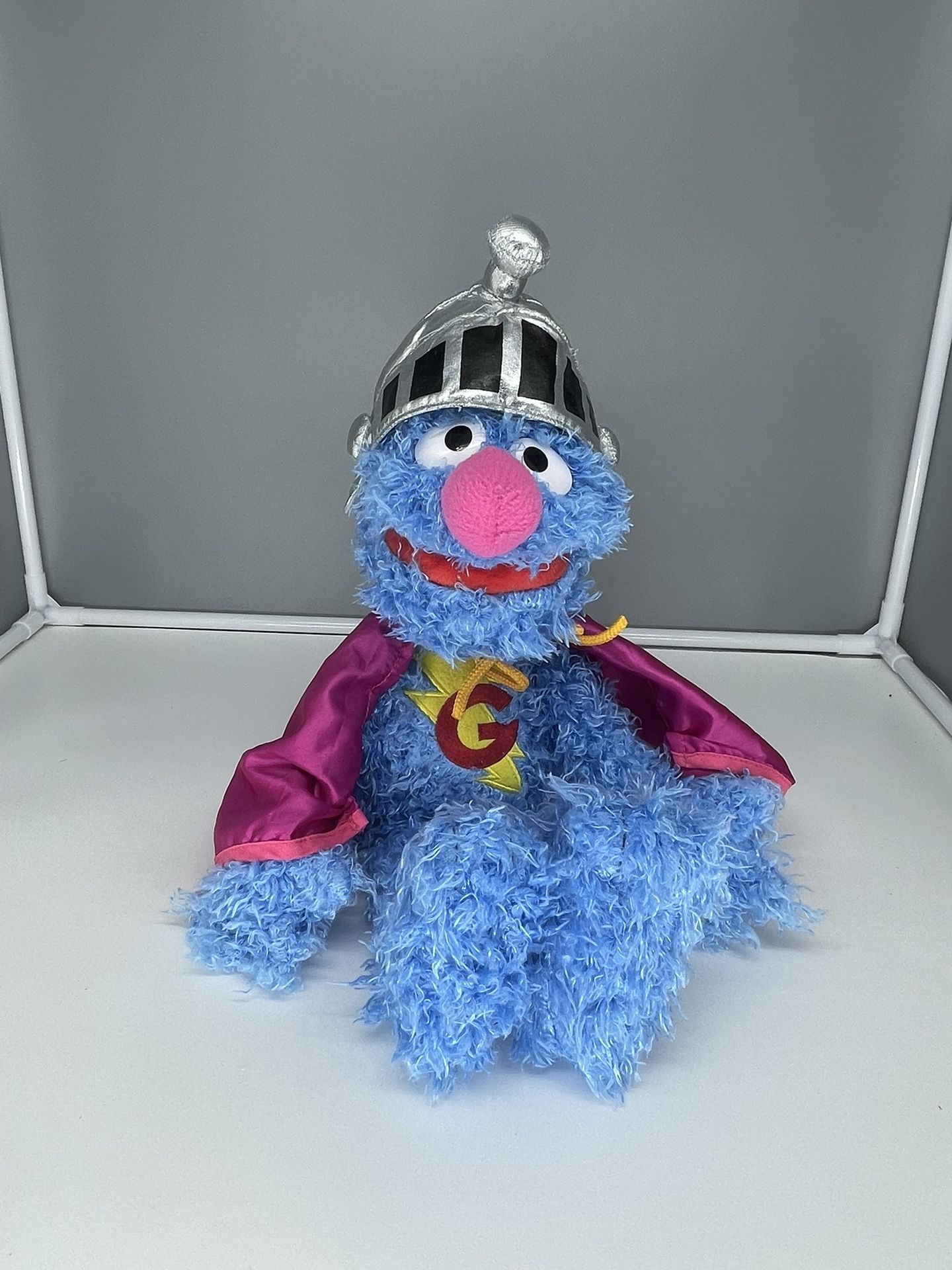 Super Grover 2019 Plush Toy Sesame Street SeaWorld Blue Super Hero