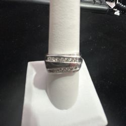 10K WG .35ct Diamond Ring 