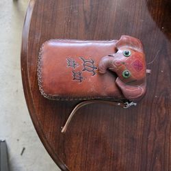 Leather Elephant Pouch