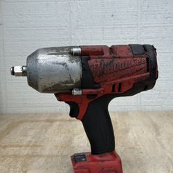 Used Milwaukee M18 18V Lithium-Ion Cordless 1/2 in. Impact Wrench W/ Friction Ring (Tool-Only)