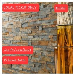 ➿️ Natural Earth Ledger Panel 6"x24" Splitface Slate Wall Tile (6 sq.ft./box) #4310