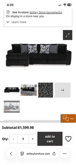Black Couch -Like New/Great Condition