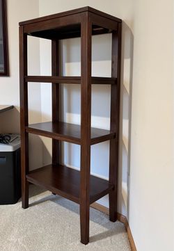 BOOK SHELF tall ENTERTAINMENT center open shelves