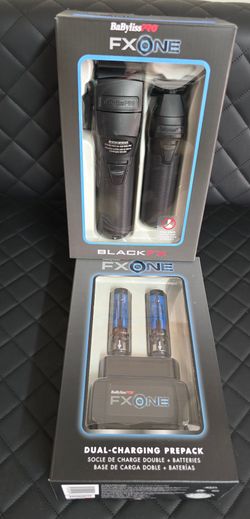 NEW BaByliss PRO Matte Black FXONE Professional Clipper & Trimmer & Dual BatteryNEW BaByliss PRO Matte Black FXONE Professional Clipper & Trimmer & Du