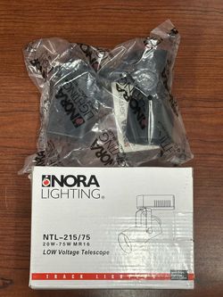NEW Nora Lighting NTL- 215/75 20W - 75W MR16 Track Lights (Two Available)