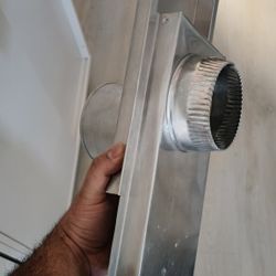 Ace 6 in. L X 4 in. D Black/Silver Aluminum Adjustable Dryer Connector