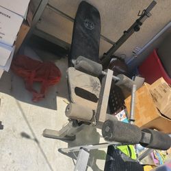 Free Used Weight Bench With Weights Free Pick Up In Montclair CA 
