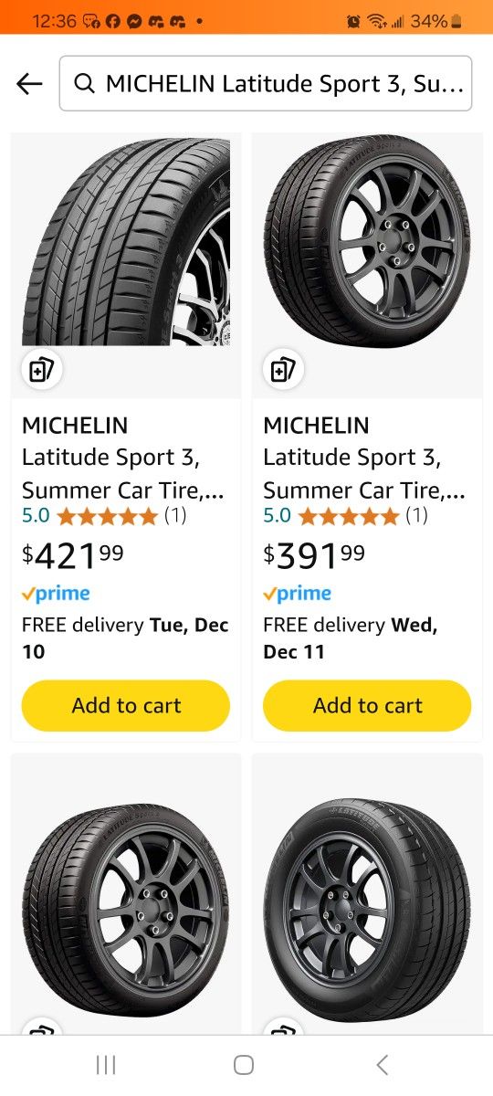 MICHELIN LATTIUDE SPORTS 3 1,964 Value