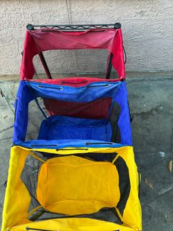 Laundry shelf with bags. Storage shelf