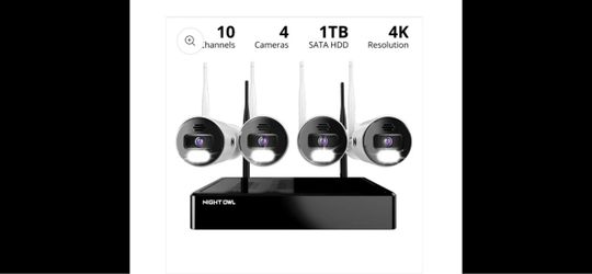 Night Owl 4K Wireless Security Camera System