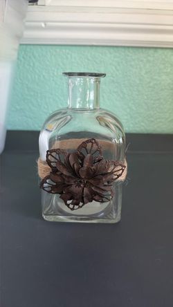Glass bottle decor