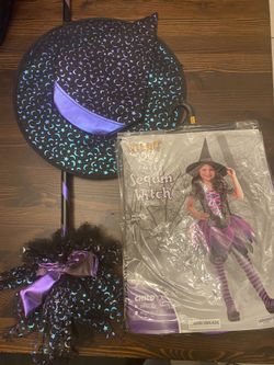 Witch kids costume (size 4-6)