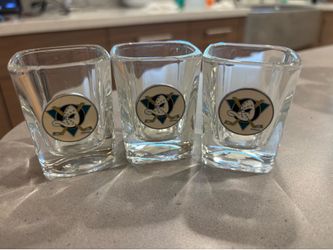 Anaheim ducks shot glasses